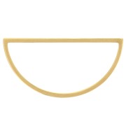 Anello di montaggio e tessitura a mezzaluna 30x15 mm - acciaio inossidabile 304L Dorato x1|raw }}