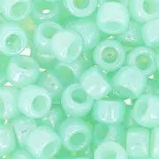 Perla Matubo 7/0 - 3,5 mm Mint Alabaster x 10 g