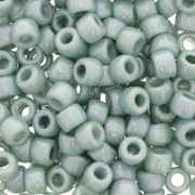 Perla Matubo 7/0 - 3,5 mm, verde opaco effetto ceramica, 10 g