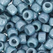 Perla Matubo 7/0 - 3,5 mm, colore Chalkwhite Blue Ceramic Look, 10 g