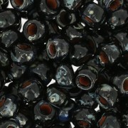 Perla Matubo 7/0 - 3,5 mm Jet Picasso x 10 g