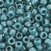 Perla Matubo 7/0 - 3,5 mm, opache, blu scuro e turchese lucide, 10 g