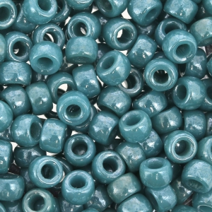 Perla Matubo 7/0 - 3,5 mm, opache, blu scuro e turchese lucide, 10 g