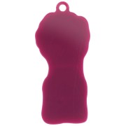 Pendente in plexiglas a forma di pugno chiuso 48,5x22 mm - Girl Power - Plum - Bianco x1