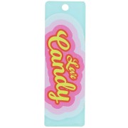 Pendente a forma di rettangolo di gomma da masticare - Love Candy 60x20 mm Plexiglas Blu - Rosa x1|raw }}