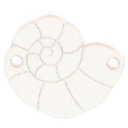 Distanziatore a guscio in plexiglas 19,5x15 mm - effetto specchio - Dorato x1