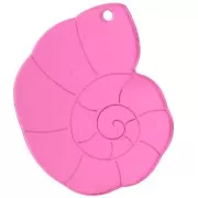 Rosa - Pendente a conchiglia in plexiglas 38x30 mm - effetto specchio - Rosa x1 Pendente a conchiglia in plexiglas 38x30 mm - effetto specchio - Rosa x1