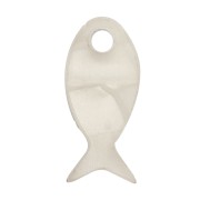 Ciondolo a forma di pesce in plexiglas 14x6 mm - Imitazione madreperla x1|raw }}