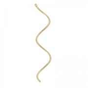 Pendente spirale 50 mm Dorato oro fino x1