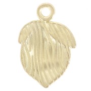 Ciondolo limone 20x14 mm in resina epossidica - Giallo - Dorato con oro fino x1