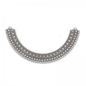 Separatore torque per collana 117x17 mm Placcatura Argento Antico x1