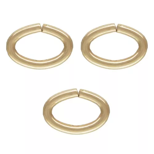 Anellini aperti ovalesmm. 4.6x3x0.64  Gold filled x20