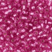 Rocaille Miyuki Duracoat 8/0 4267 - Parfait rosa tinto in argento x8g|raw }}