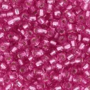 Rocaille Miyuki Duracoat 8/0 4267 - Parfait rosa tinto in argento x8g
