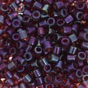 Miyuki Delica 8/0 DBL0104 - Trasparente Claret Arcobaleno Oro Lustro x8g