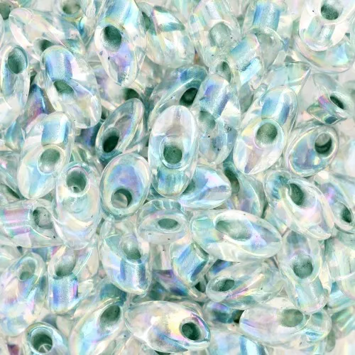 Magatama Miyuki 4x7 mm LMA-263 - Cristallo AB rivestito di schiuma di mare x10g