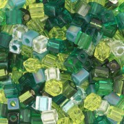 Cubetti mix Miyuki 3 mm SB3-MIX-05 - Ever Green x10g