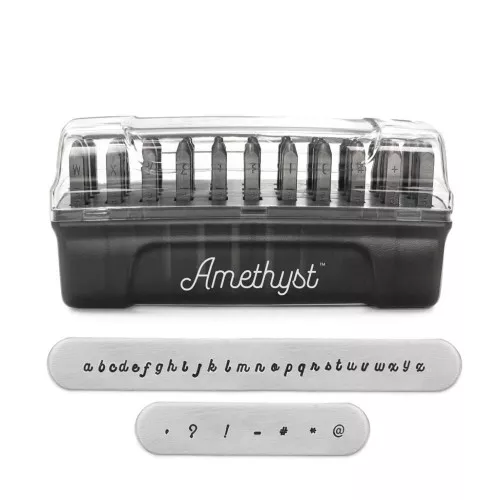 Punzoni ImpressArt Signature 3 mm per acciaio - Alfabeto Minuscolo Ametista x33