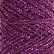 Rocchetto di cotone Air Glitter 1 mm per macramè - Prugna x90m