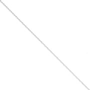 Catena fine per Miyuki Delica 11/0 maglia paloma 0,6 mm - Argento x50cm