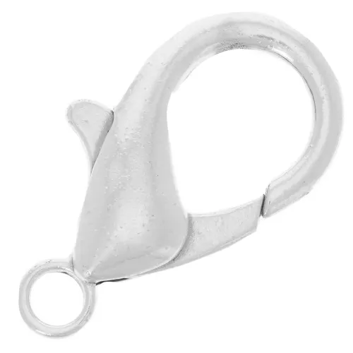 Chiusura a moschettone 29 mm Placcatura argento antico x1
