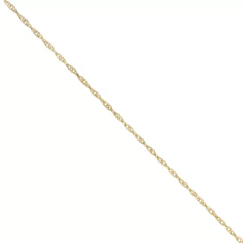 Catena maglia singapore da 2 mm - Acciaio inossidabile 316L Dorato x50cm