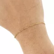 Catena maglia singapore da 2 mm - Acciaio inossidabile 316L Dorato x50cm