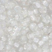 Rocaille Miyuki 6/0 3736 - Pearlized Crystal AB - White x8g|raw }}