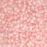 Rocaille Miyuki 11/0 1923 - Pale Pink Lined Crystal Semi Mat x8g|raw }}