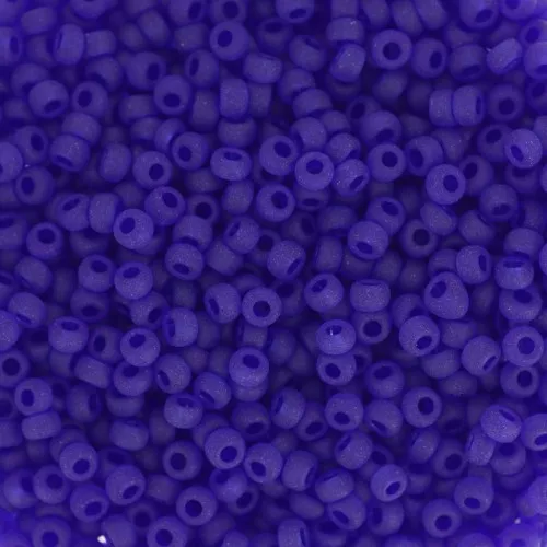Rocaille Miyuki 11/0 151F - Transparent Cobalt Mat x8g