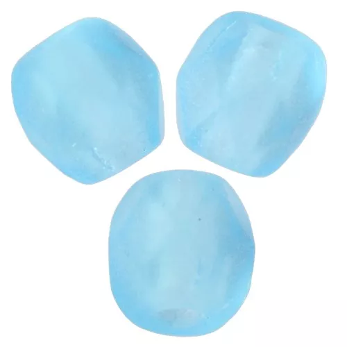 Sfaccettate 3 mm - Acquamarina Mat x50