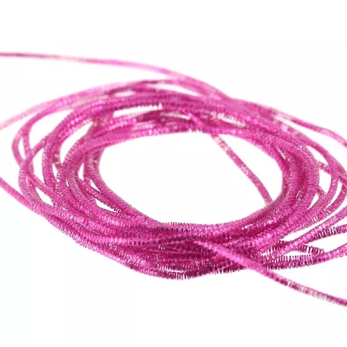 Canutiglia riccia per ricamo - Spille e gioielli ricamati 1 mm - Fucsia x5g