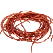 Canutiglia riccia per rica - Spille e gioielli ricamati 1 mm - Arancio ruggine x5g
