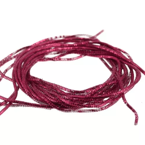 Canutiglia riccia per ricamo - Spille e gioielli ricamati 1 mm - Cherry x5g