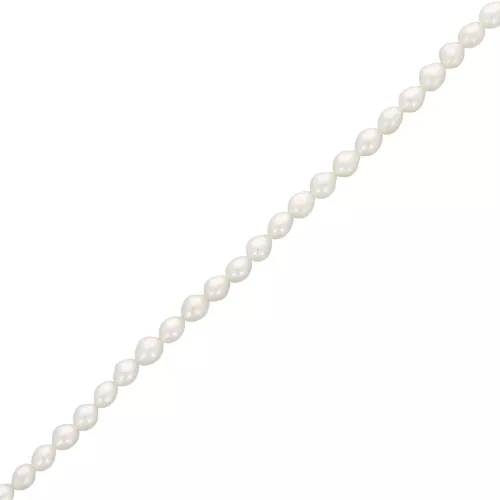 Perle d'acqua dolce a grana di riso 6x5 mm - Grado AA - Bianco x10