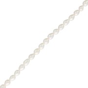 Perle d'acqua dolce a grana di riso 7x6 mm - Grado AAA - Bianco x39 cm|raw }}