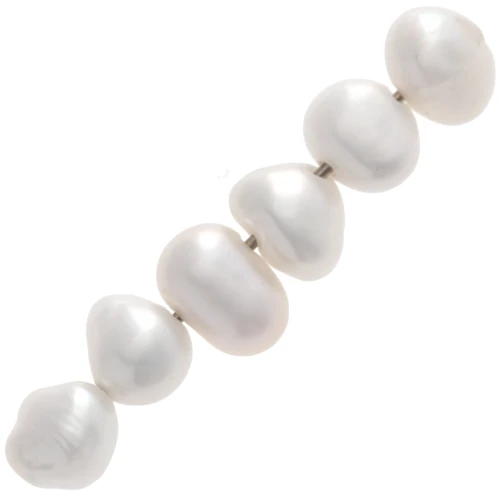 Perle d'acqua dolce barocche irregolari 4x5 mm - Grado AA - Bianco x6