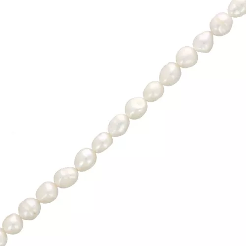 Perle barocche d'acqua dolce 9 mm - Grado AA - Bianco x39cm