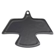 Pendente aquila in acrilico opaco 25x35,5 mm - Nero x1