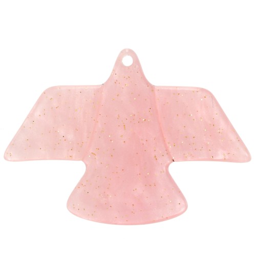 Pendente aquila 25x35.5mm in acetato marmorizzato x1