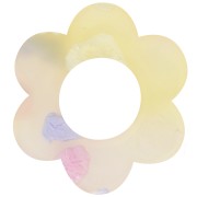 Pendente a forma di fiore in acetato da 18 mm - Terrazzo traslucido - Rosa - Viola x1|raw }}