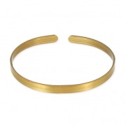 Base in ottone per bracciale grezzo 5x160 mm x1|raw }}