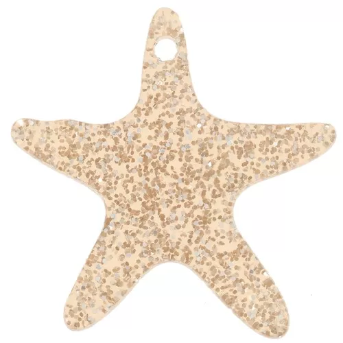 SUNNYCLUE 1 Scatola 160~164 Pezzi Starfish Turchese Perline Charms Perline Distanziali Intagliate con Filo Elastico 10m