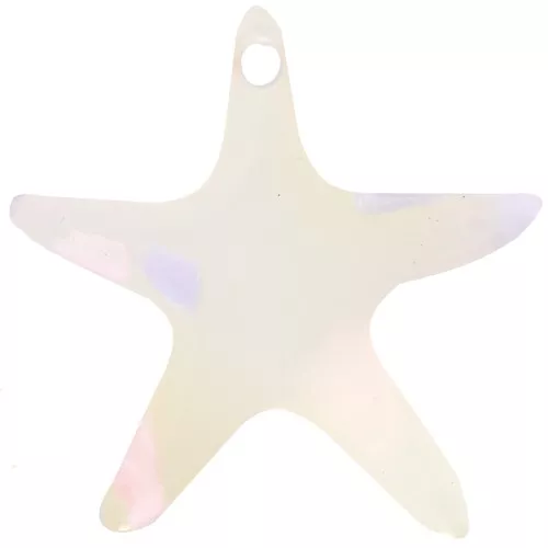Pendente a forma di stella marina 20 mm in acetato - Terrazzo traslucido - Rosa - Viola x1