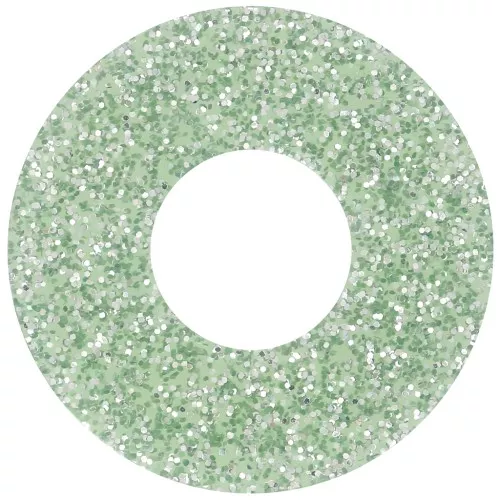 Pendente donuts da 20 mm in acrilico - Verde muschio Brillantini x1