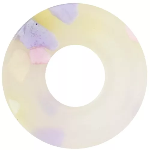Pendente donuts da 20 mm in acrilico - Terrazzo traslucido - Rosa - Viola x1