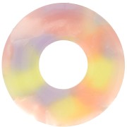 Pendente donuts da 20 mm in acrilico - Tartaruga - Giallo - Salmone x1