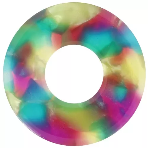 Pendente donuts da 20 mm in acrilico - Tartaruga - Turchese - Fucsia x1