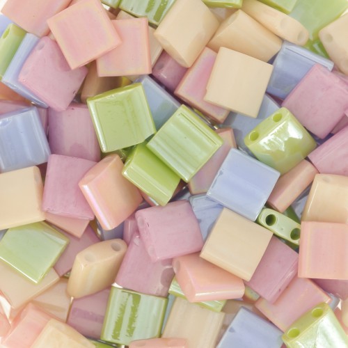 Mix di perle Tila Miyuki 5x5x1,9 mm - Sweet Spring x10g