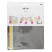 Assortimento di 5 fogli imitazione cuoio cm.14.8x21 Fashion